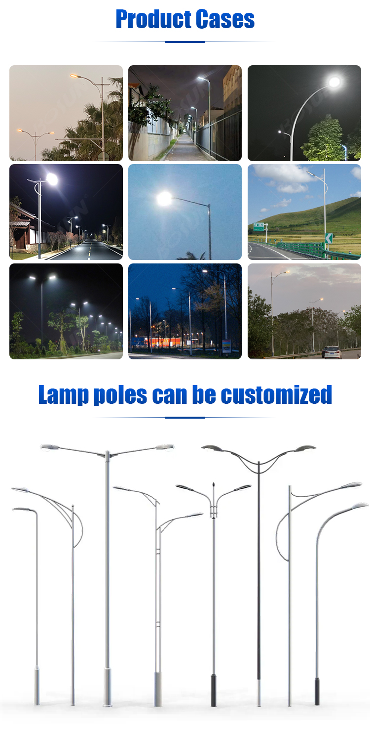 BOSUN Lighting high lumen street light project showcase